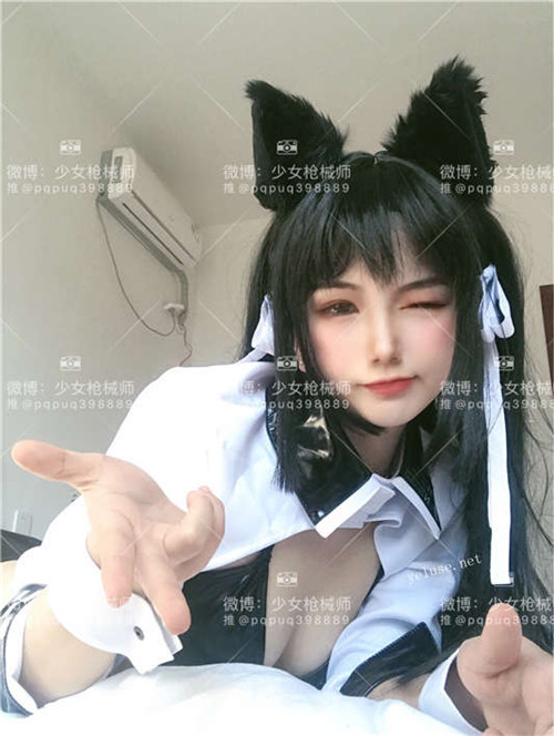 人气COSER《牛奶小怪兽》少女枪械师合集